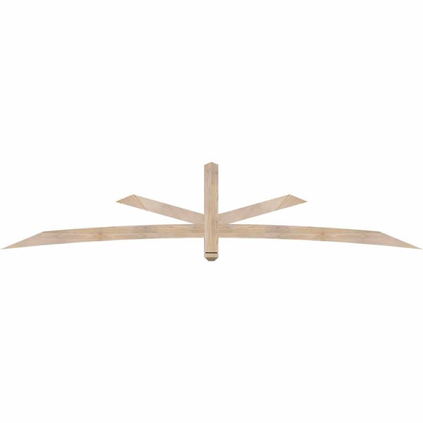 Ekena Millwork Alberta Smooth Timber Gable Bracket, Douglas Fir, 108"W x 22"H x 3 1/2"D x 3 1/2"F, 5/12 Pitch GBW108X22X0404ALB00SDF - main